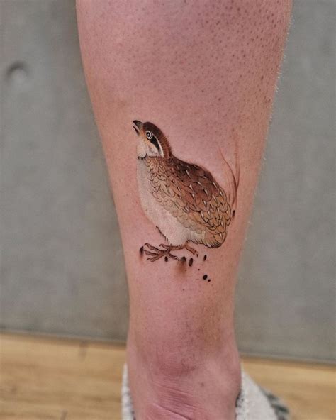 Chenjie Newtattoo On Instagram Quail Tattoo Quail