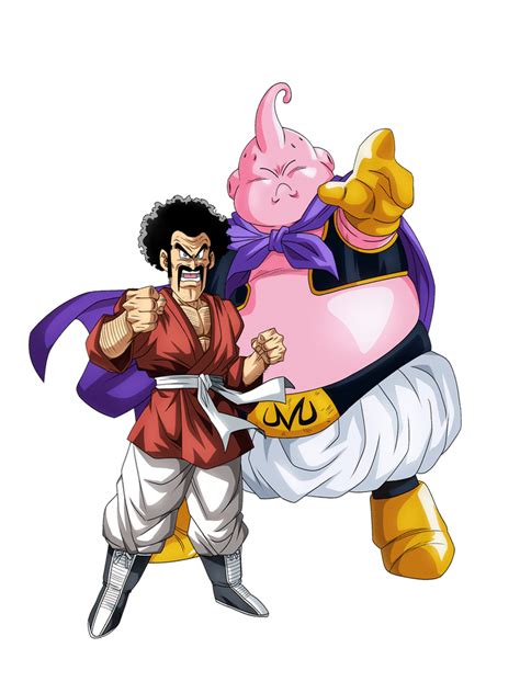 Mr. Satan and Good Buu Render by PrinceofDBZGames on DeviantArt