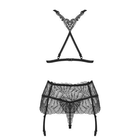 3 Teiliges Dessous Set Mit Spitze Dessous Sets Club Hot Fashion