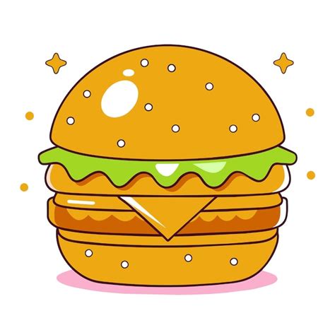 Ilustraci N De Dibujos Animados De Hamburguesas Vector Premium