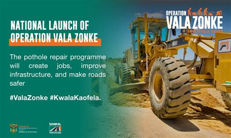 South African Government On Twitter National Launch Of Operation Vala