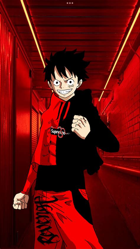 Luffyrevenge X Supreme By Phazedomain On Deviantart