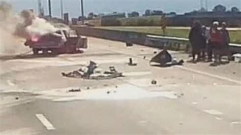 Watch Fearless Trucker Save The Day After Fiery Highway Crash Abc News