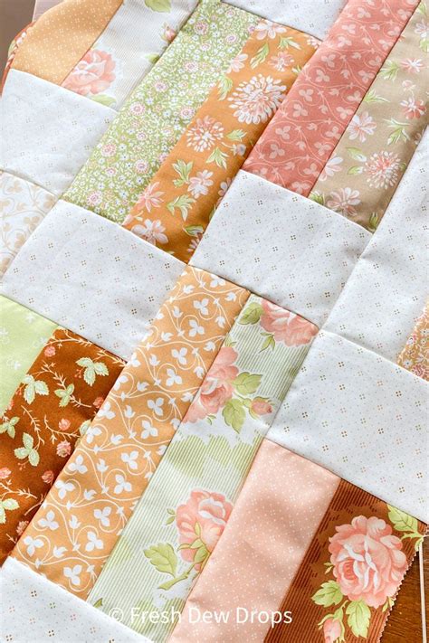 Fresh Dew Drops New Pattern Sweetly Done Jelly Roll Quilt Pattern