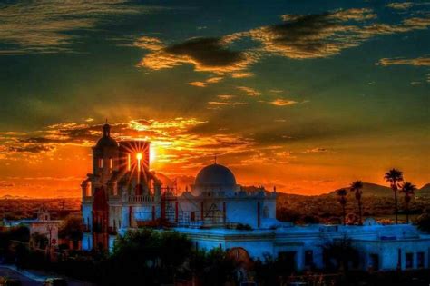 Mission San Xavier Del Bac Aka The White Dove Of The Desert Outside