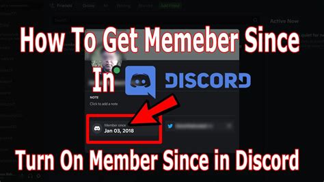 How To Get Member Since In Discord How To Turn On Member Since In