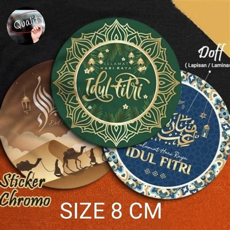 Jual Stiker Lebaran Sticker Kue Idul Fitri Hampers Lebaran VER 2 Isi