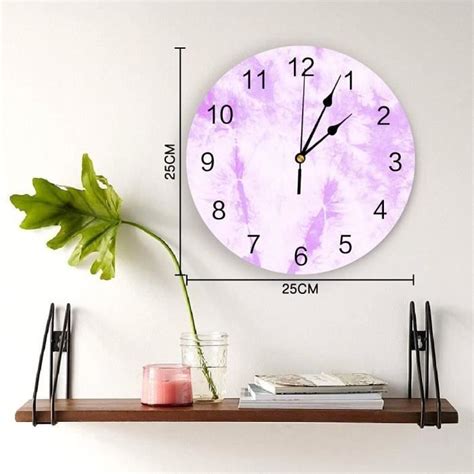 Horloges Murales Pour Salon Moderne Horloge Murale Moderne Violet Motif