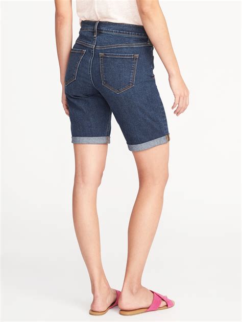 Slim Denim Bermudas For Women 9 Old Navy