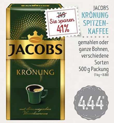 Jacobs Krönung Spitzenkaffee Angebot bei Edeka Struve 1Prospekte de