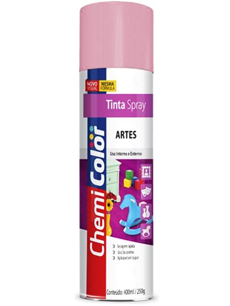 Tinta Spray Artes Rosa Ml Chemicolor Central De Aviamentos