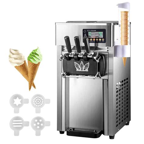 VEVOR Commercial Soft Ice Cream Machine 1200 Watt Countertop Yogurt