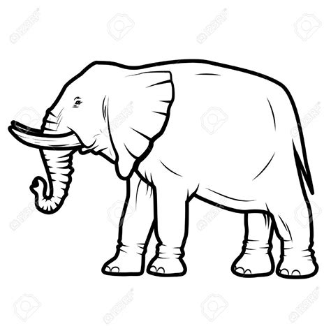 Elephant Side View Drawing | Free download on ClipArtMag