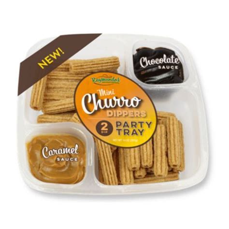 This Mini Churro Tray Comes Complete With Caramel And Chocolate Sauces