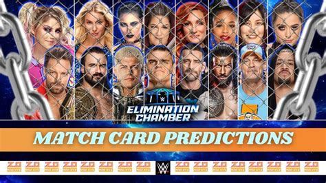 WWE Elimination Chamber 2025 Dream Card Predictions YouTube