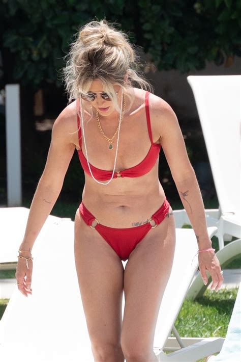 SARAH JAYNE DUNN In Bikini At A Pool In Marbella 07 07 2022 HawtCelebs