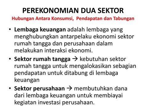 Ppt Model Perekonomian Dua Sektor Powerpoint Presentation Free