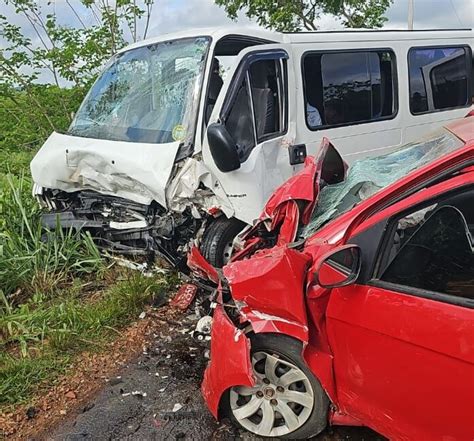 Acidente entre carro e van deixa mais de 15 feridos em rodovia na Paraíba