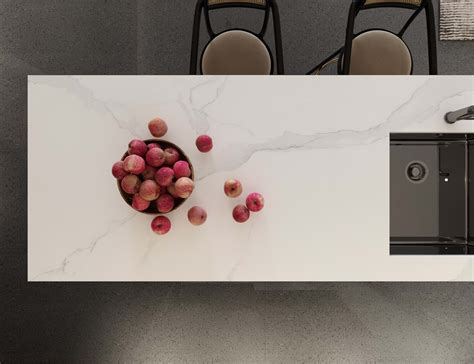 Ariston White Sintered Stone Slabs Artificial White Marble Slabs