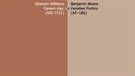 Sherwin Williams Cavern Clay SW 7701 Vs Benjamin Moore Venetian