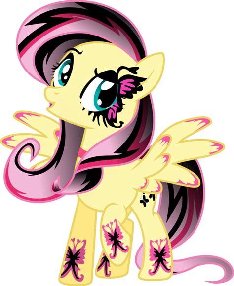 Gothic Fluttershy My Little Pony Friendship Is Magic Ponny