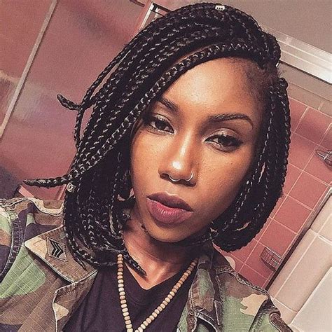 30 Amazing Bob Box Braids Hairstyles According To Demand New Natural