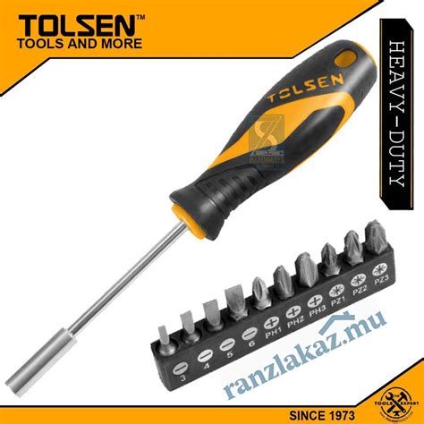 Screwdriver Bit Set Tolsen Ranzlakaz Mu Quincaillerie Zs