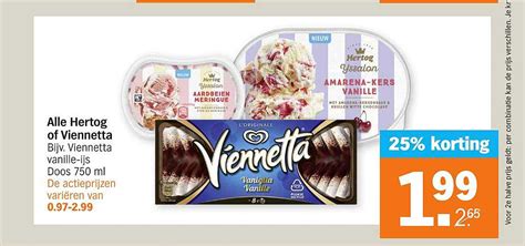 Alle Hertog Of Viennetta Aanbieding Bij Albert Heijn 1Folders Nl