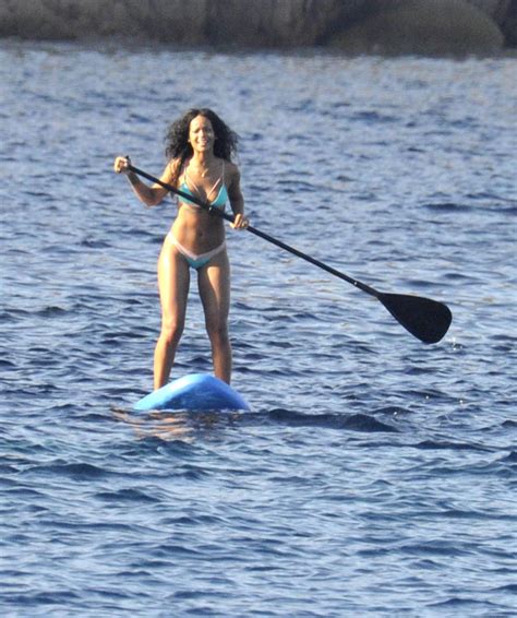 RIHANNA In Bikini Paddleboarding In Italy HawtCelebs