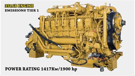 CATERPILLAR ENGINE 3516 C mp4 - YouTube