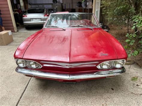 1965 Chevrolet Corvair Convertible Red Rwd Automatic Classic