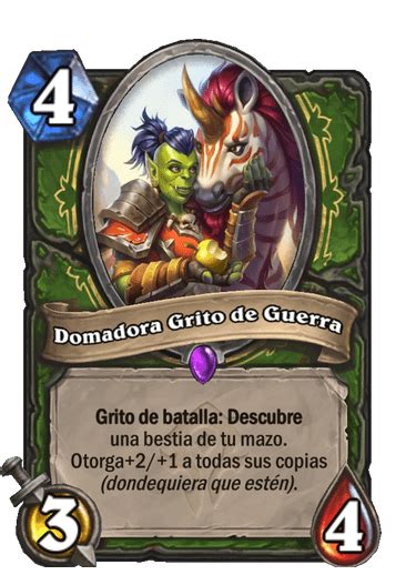 Domadora Grito De Guerra Biblioteca De Cartas De Hearthstone