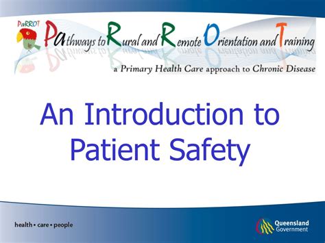 Ppt An Introduction To Patient Safety Powerpoint Presentation Free