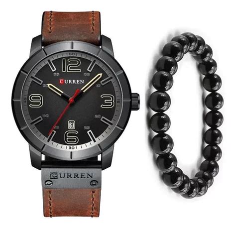 Rel Gio Masculino Curren Luxo Esportivo Pulseira Bracelete Mercadolivre