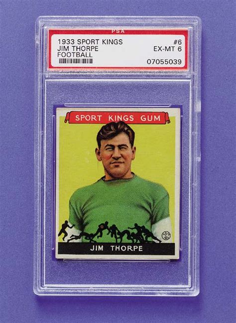 1933 SPORT KINGS JIM THORPE CARD Christie S