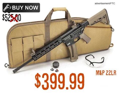 Sandw Mandp 15 22 22lr 25rd Rifle Bundle 399 99 Free Sandh