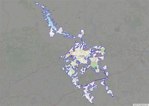 Map Of Greer City South Carolina Thong Thai Real