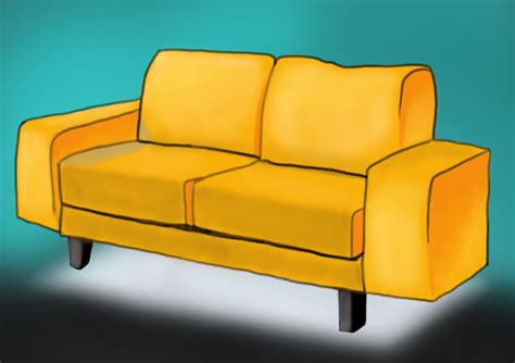 Learn How To Draw A Couch Furniture Step By Step Drawing Tutorials