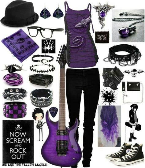 Purple Emo Style 💀💜 | Scene outfits, Punk outfits, Hipster outfits