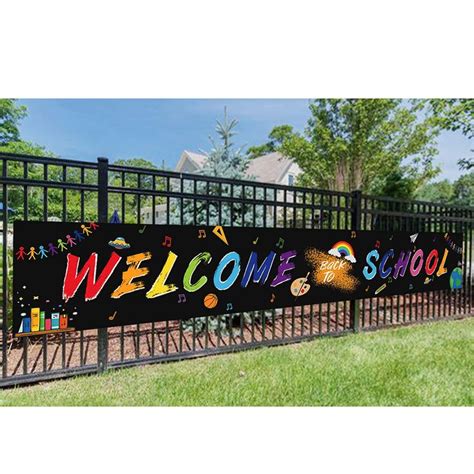 Welcome Back to School Banner, Large First Day Of School Banner for ...