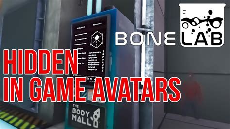 BONELAB UNLOCK HIDDEN INGAME AVATARS HOW TO SET FAVORITE AVATARS ON