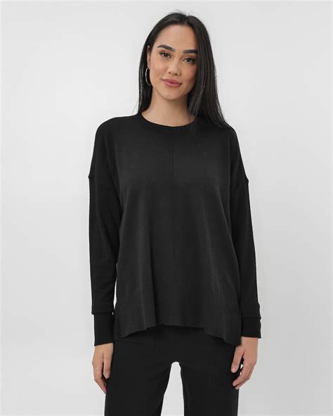 Riachuelo Blusa Feminina De Tricot Mullet Preto Ak By Riachuelo