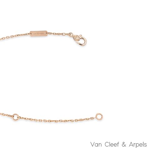 Van Cleef Arpels Rose Gold Diamond Vintage Alhambra Pendant