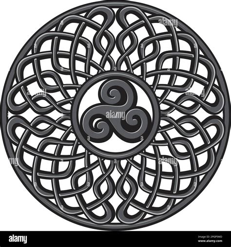 Triple Spiral Ancient Celtic Symbol Stock Vector Image Art Alamy