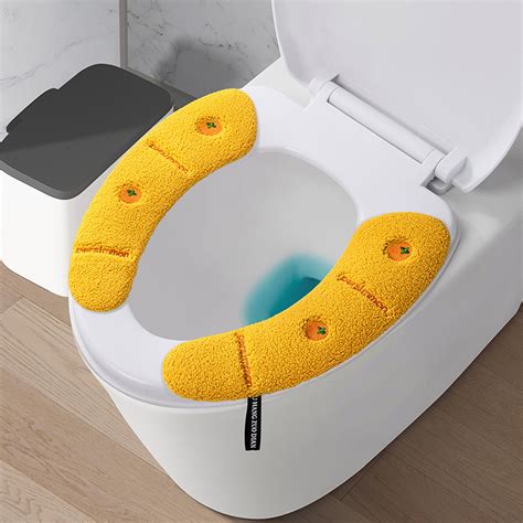 Washable Toilet Floor Mat Household Toilet Stick On Toilet Seat Mat