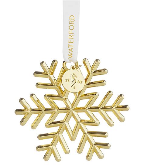 Waterford 2023 Golden Snowflake Ornament | Dillard's