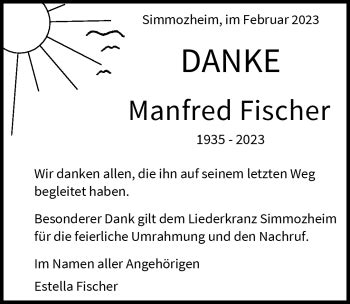 Traueranzeigen Von Manfred Fischer Schwarzw Lder Bote Trauer