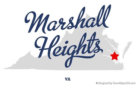 Map of Marshall Heights, VA, Virginia