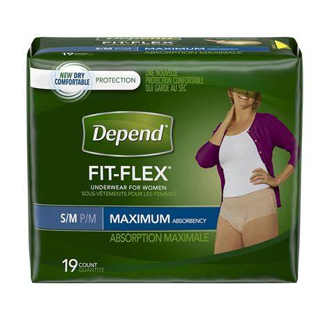 Depend Fit Flex Incontinence Underwear For Women Maximum Absorbency Sm Health