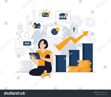 Gdp Gross Domestic Product Per Capita Stock Vector Royalty Free